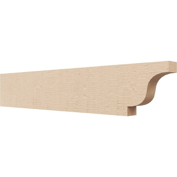Ekena Millwork 2in. W x 6in. H x 32in. L Newport Woodgrain TimberThane Rafter Tail, Primed Tan RFTUR02X06X32NEWRCPR - main